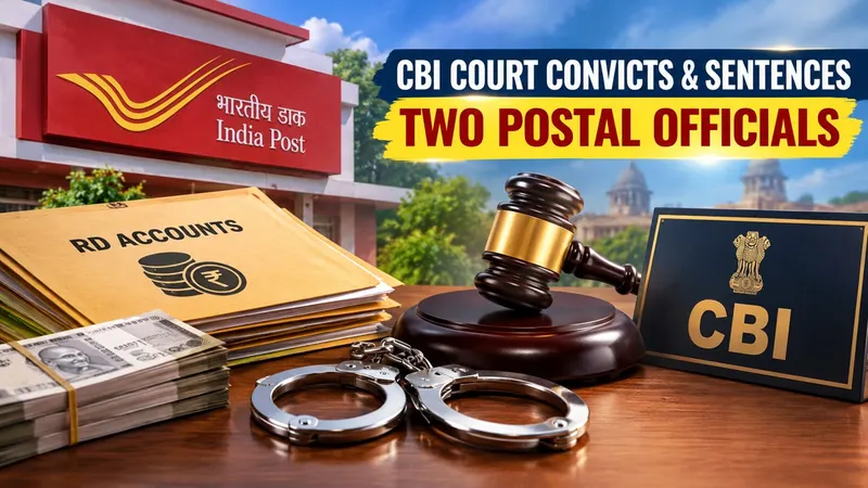 CBI Court Convicts and Sentences Two Postal Officials in Bribery Case Involving Recurring Deposit Accounts