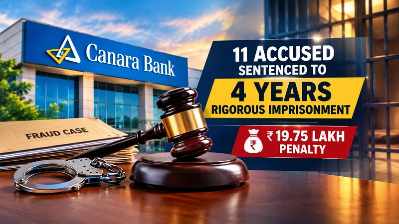 Canara Bank Fraud Case: CBI Court Sentences 11 Accused to 4 Years’ Rigorous Imprisonment, Imposes Rs. 19.75 Lakh Penalty