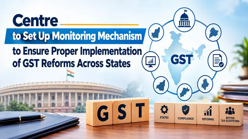 Centre to Set Up Monitoring Mechanism to Ensure Proper Implementation of GST Reforms Across States