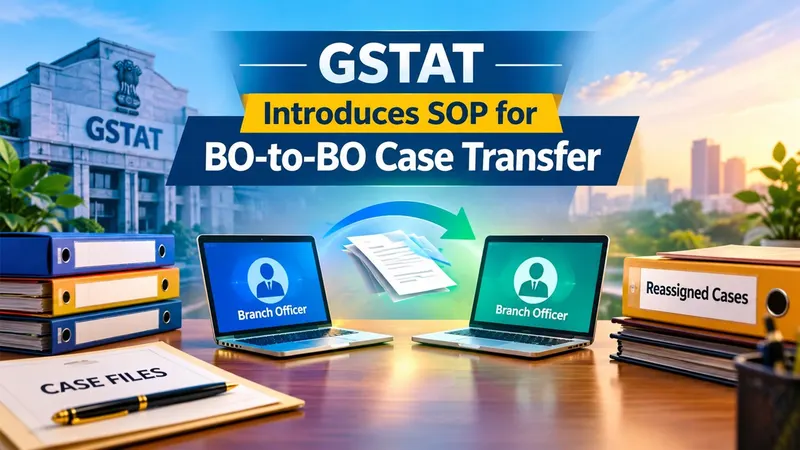 GSTAT Introduces SOP for Branch Officer-to-Branch Officer (BO-to-BO) Case Transfer Ensuring Seamless Reassignment of Cases