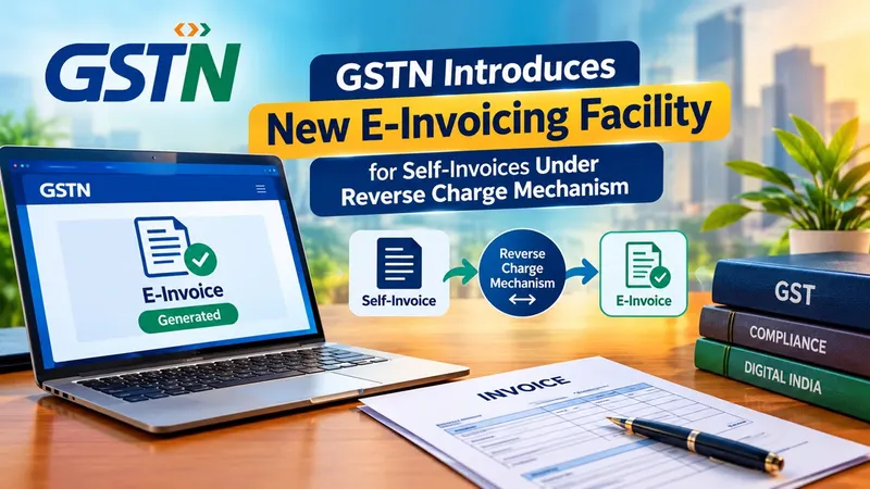 GSTN Introduces New E-Invoicing Facility for Self-Invoices Under Reverse Charge Mechanism