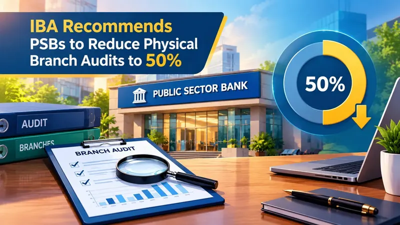 IBA Recommends Public Sector Banks to Reduce Ambit of Physical Branch Audits to 50% of Total Business