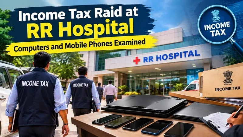 Income Tax Raid at RR Hospital in Rajasthan, Computers and Mobile Phones Examined