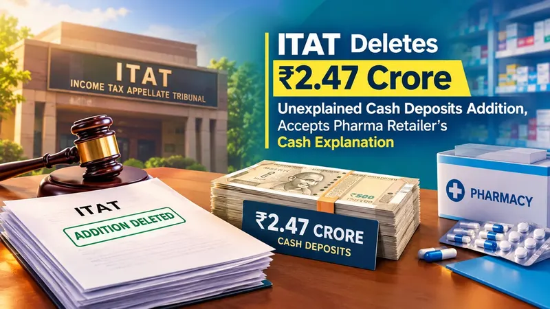 ITAT Deletes Rs 2.47 Crore Unexplained Cash Deposits Addition, Accepts Pharma Retailer’s Cash Explanation