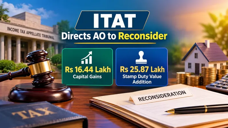 ITAT Directs AO to Reconsider Rs 16.44 Lakh Capital Gains and Rs 25.87 Lakh Stamp Duty Value Addition