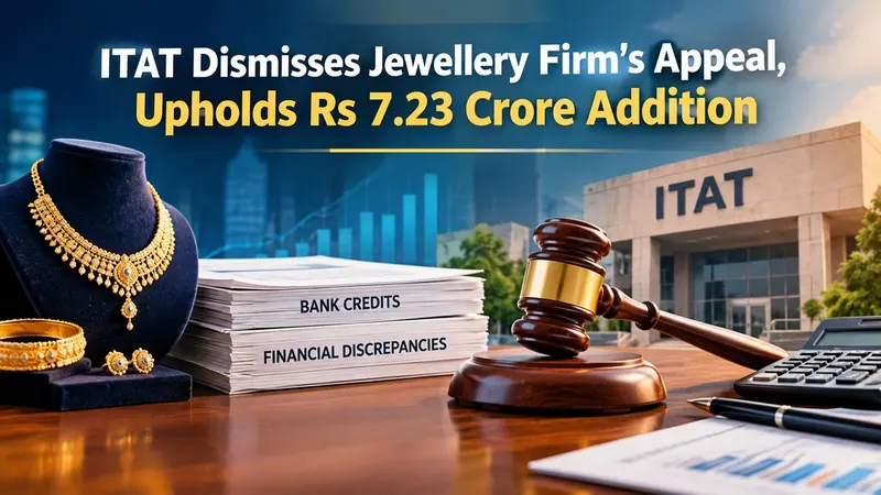 ITAT Upholds Rs 7.23 Crore Addition Over Unexplained Bank Credits and Unreconciled Financial Discrepancies