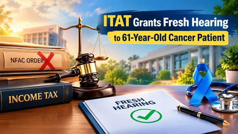 ITAT Grants Fresh Hearing to 61-Year-Old Cancer Patient, Sets Aside NFAC Order and Restores Income Tax Case to Assessing Officer