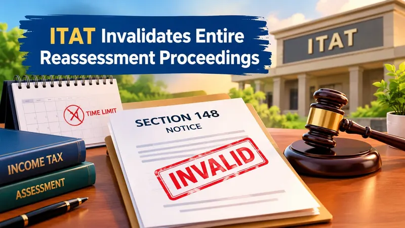 ITAT Invalidates Entire Reassessment Proceedings After Issuance of Section 148 Notice After Statutory Time Limit Prescribed Under Law