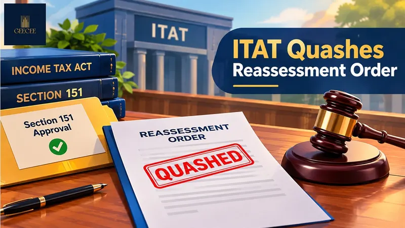 ITAT Quashes Reassessment Order Against Geecee Ventures Over Lack of Section 151 Approval From Specified Authority