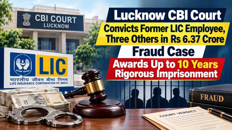 Lucknow CBI Court Convicts Former LIC Employee, Three Others in Rs 6.37 Crore Fraud Case, Awards Up to 10 Years Rigorous Imprisonment