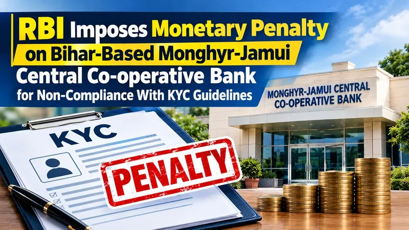 RBI Imposes Monetary Penalty on Bihar-Based Monghyr-Jamui Central Co-operative Bank for Non-Compliance With KYC Guidelines