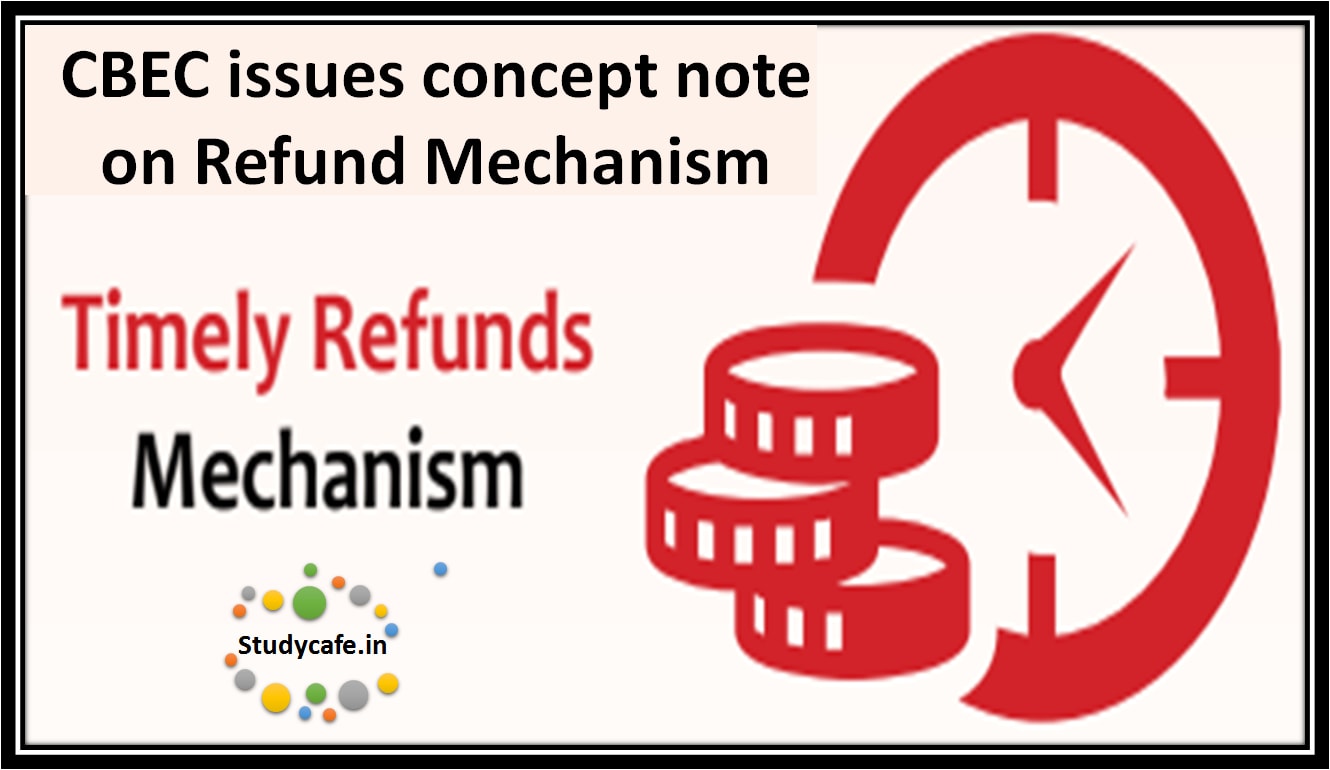 CBEC issues concept note on Refund Mechanism