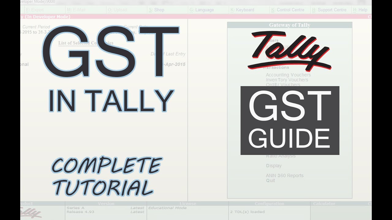 How to Setup GST in Tally