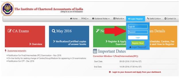 CA IPC Admit Card for Nov 2017 Released by ICAI