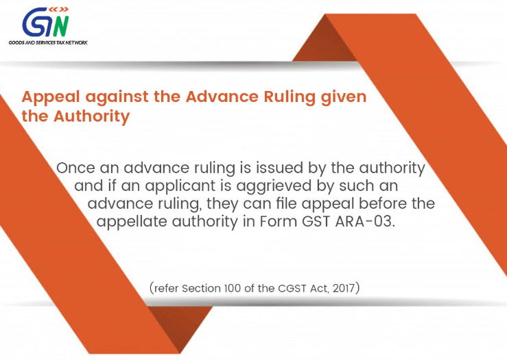 Functionality of Appeal against the Advance Ruling is now available on GST Portal