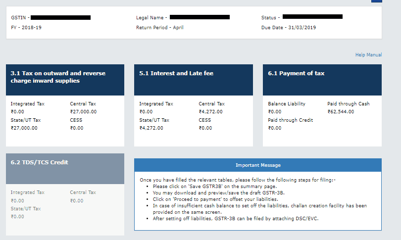 Waiver of Late Fees enabled on GST common portal