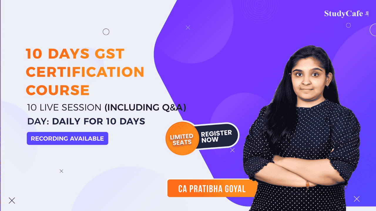 Online GST Certification Course by Studycafe