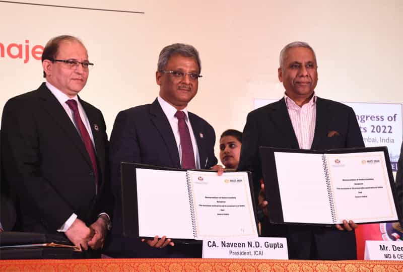 ICAI signs MoU with Invest India to promote Foreign Investment