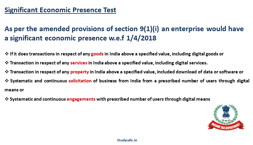 New Facts about Business Connection | Significant Economic Presence Test