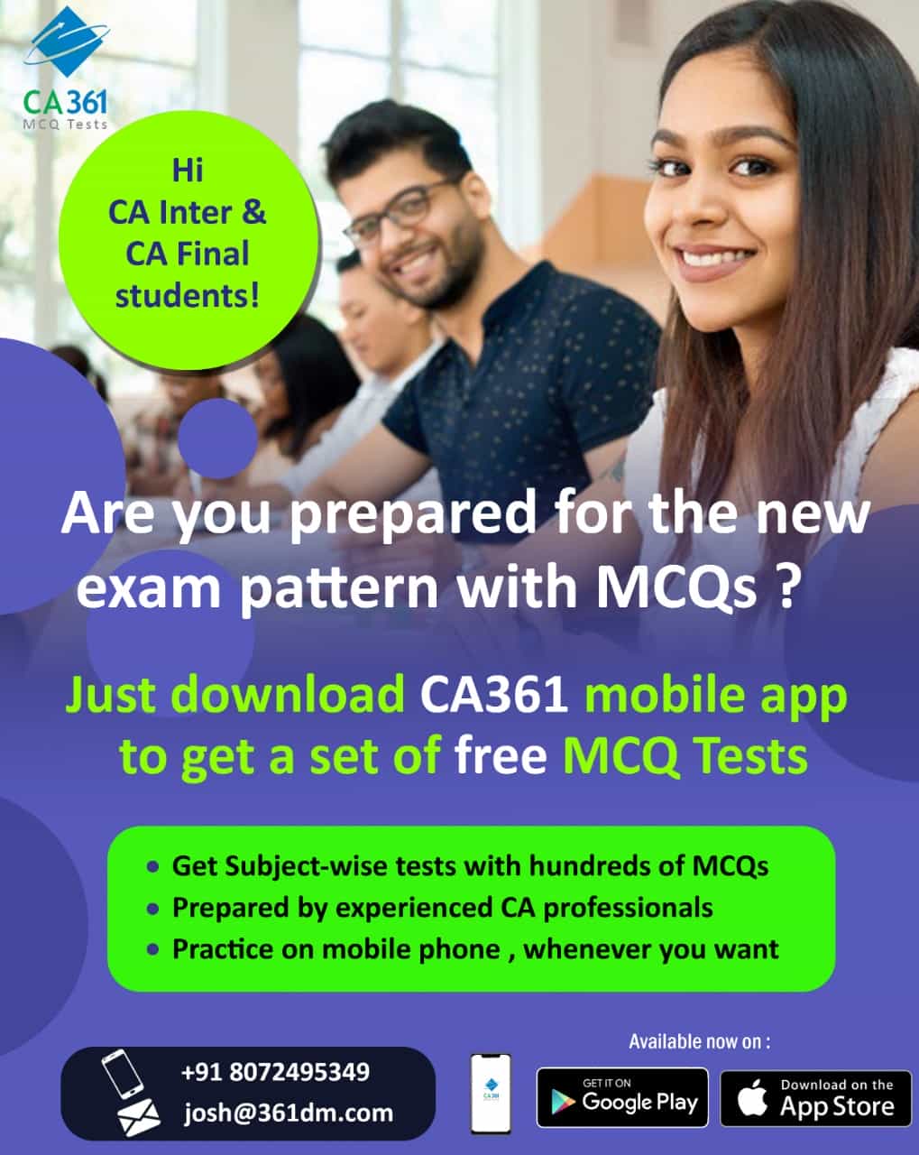 CA361 Indias first MCQ test app launched for CA students