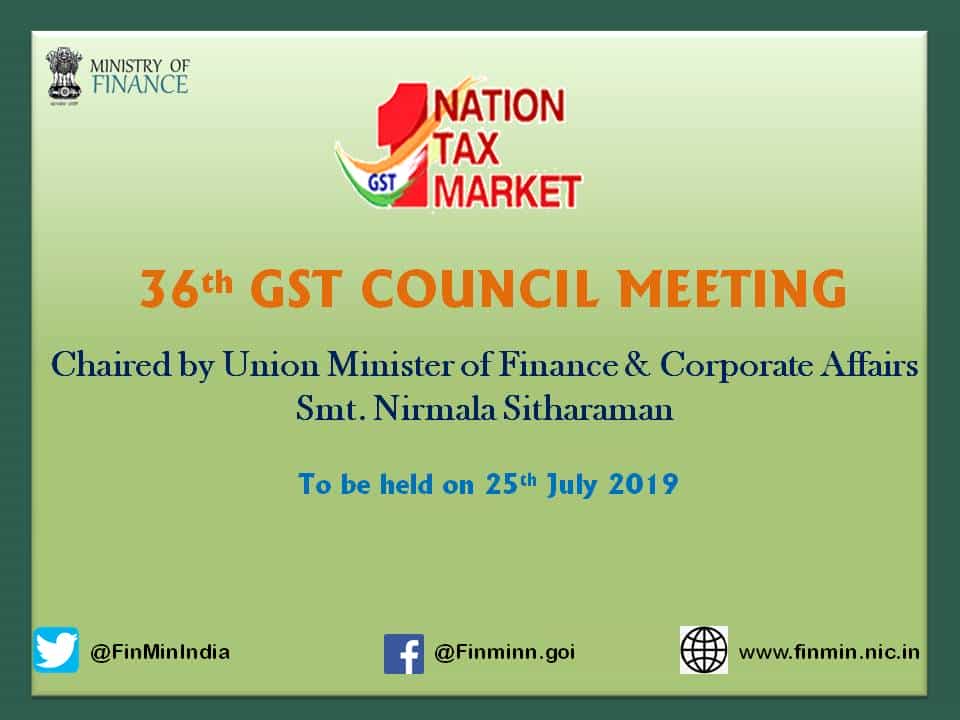 GST council meeting postponed; rescheduled for July 27
