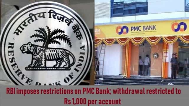 RBI imposes restrictions on PMC Bank; withdrawal restricted to Rs 1,000 per account