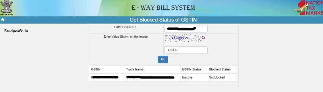 How to Unblock the GSTIN for generation of e-waybill