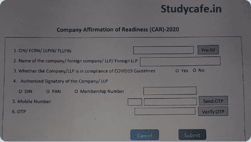 Filling of Form CAR by Companies & LLPs: Frequently Asked Questions