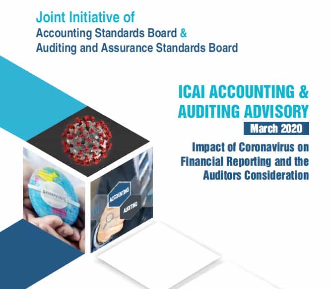 ICAI Advisory on Accounting and Assurance related issues for F.Y. 2019-20: Covid-19 Disruptions