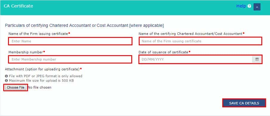 GSTR-10: CA Certification in case of filing GST Final Return