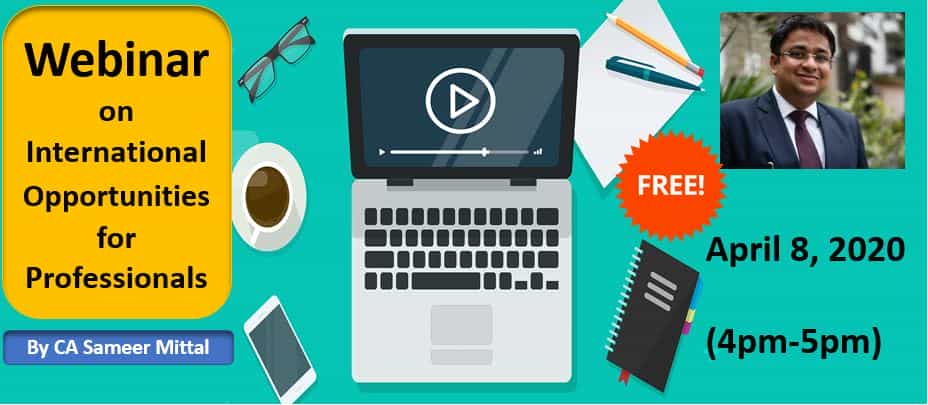 Webinar on International Opportunities for Professionals