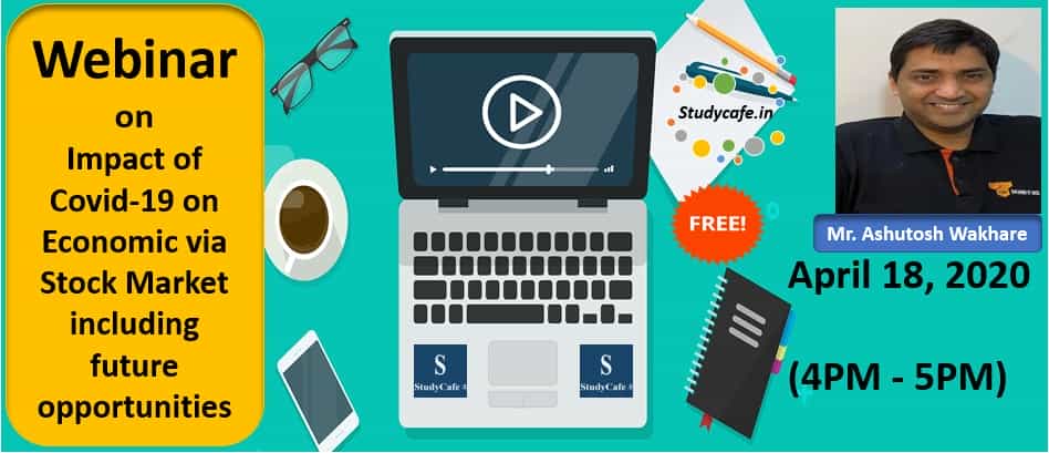 Webinar on Covid-19 and stock market: How to make the market crash work for you