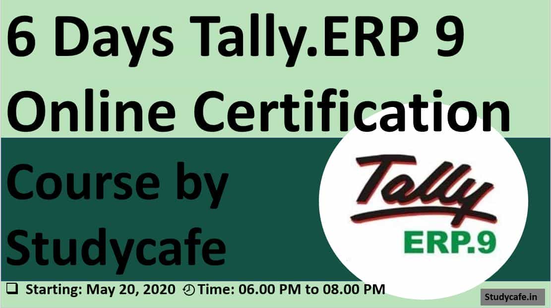 Online Tally Certification Course by Studycafe