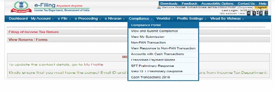 Income Tax E-campaign scheme