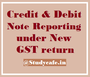 Delinking of Credit Note/Debit Note from Tax Invoice