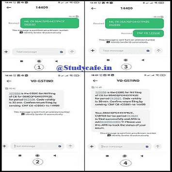 Steps to File Nil Form GST CMP-08 through SMS