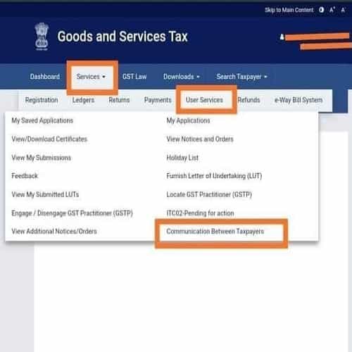 GST Portal provides new facility of communication between taxpayers