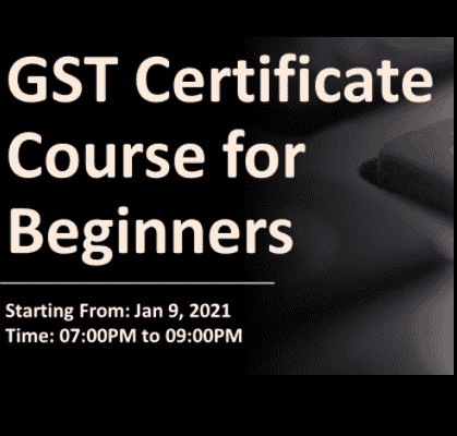 Online GST Certification Course for Beginners