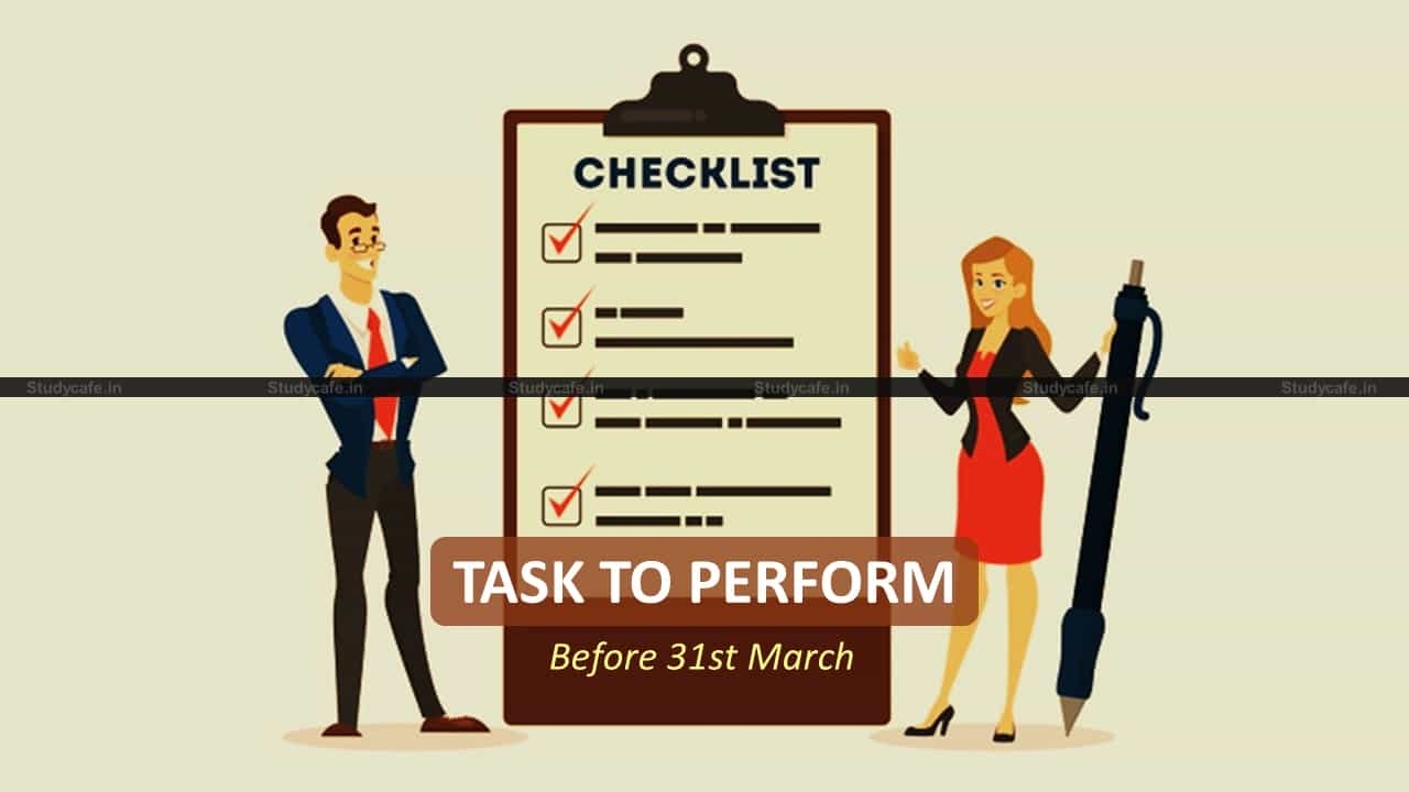 Compliances to be Done Before 31st March 2021