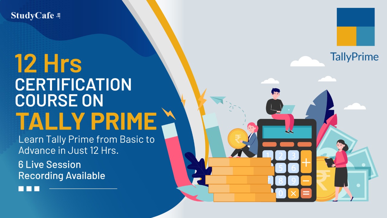 Join Tally Prime Basic to Advance Certification Course by Studycafe