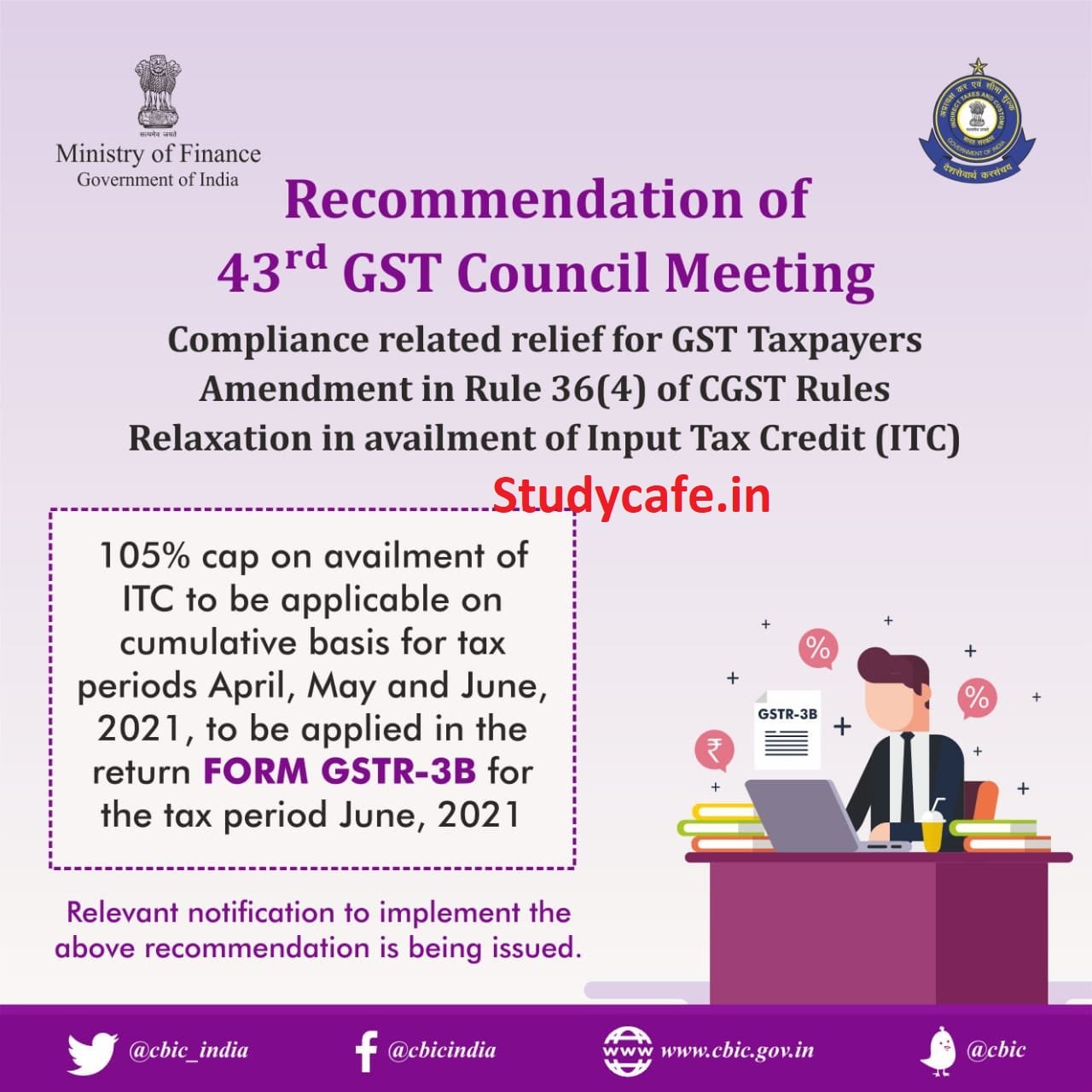 Taxpayer Friendly changes recommended by 43rd GST Council Meeting
