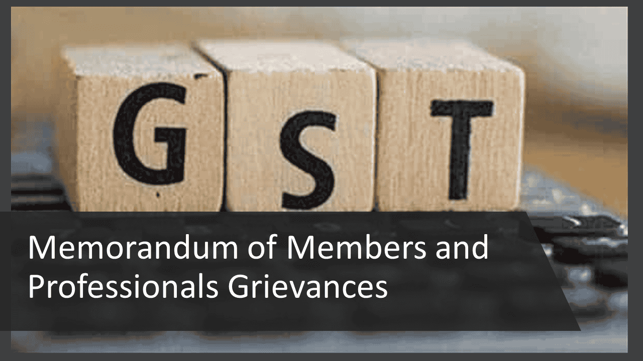 Members of CA Profession are the soft target of the GST Department: Faridabad Branch of NIRC ICAI