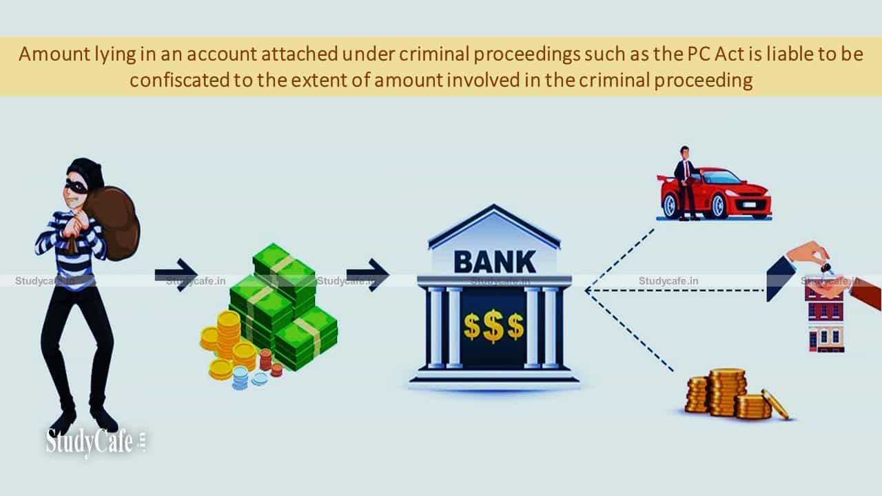Point of clash between Prevention of Corruption Act and Income Tax Act