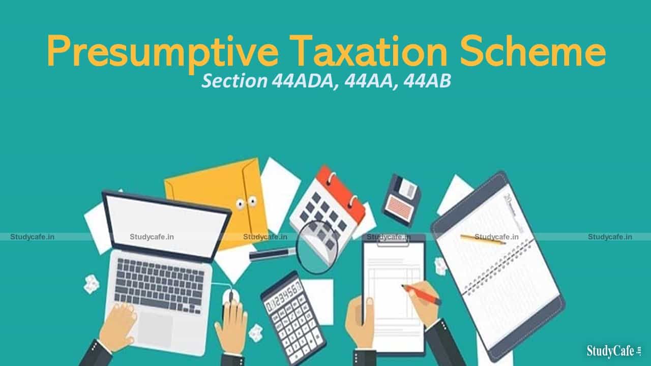 Special provision for computing profits and gains of profession on presumptive basis
