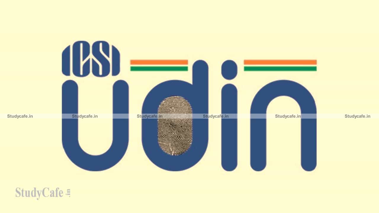 ICSI issued Clarification w.r.t. amendments in ICSI Unique Document Identification Number (UDIN) Guidelines, 2019