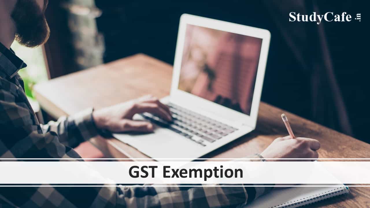 GST Exemption not available on pre-examination, technical assistance for conduct of online examination & post-examination services