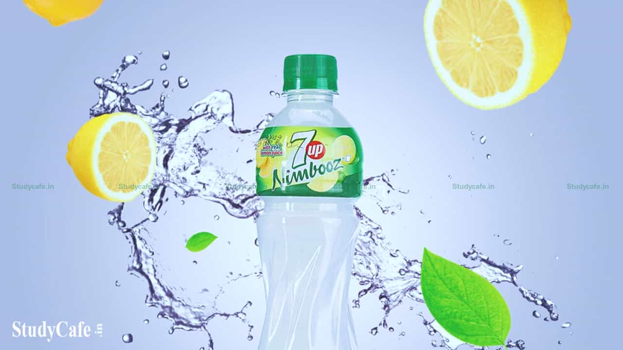 Nimbooz is categorised as a fruit juice-based drink rather than lemonade, hence there is no GST Levied