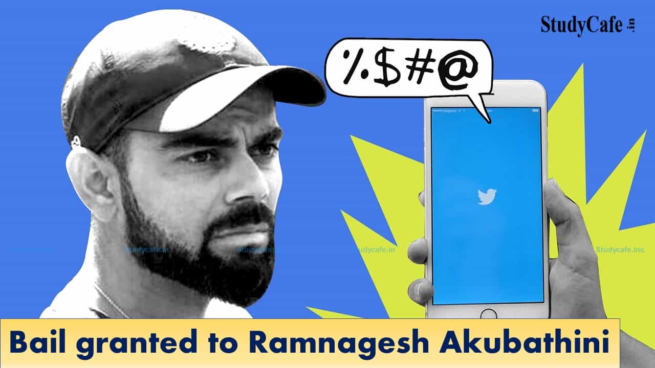 Ramnagesh's tweets may or may not have been directed against Virat Kohli or his family: Mumbai Court