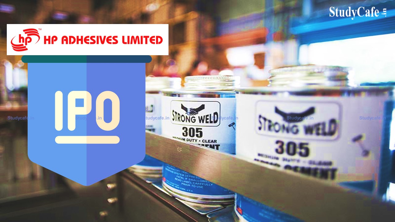 HP Adhesives IPO to open this week : Check out the details