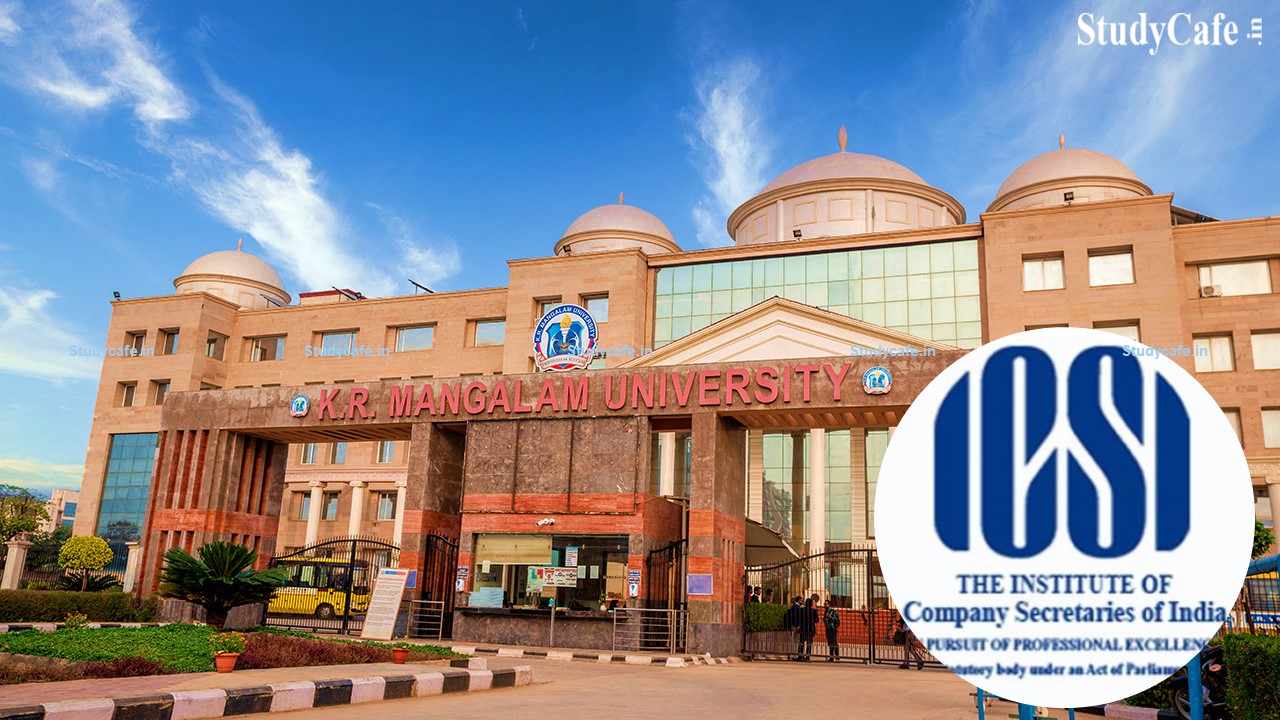 Institute of Company Secretaries of India inks MOU with K. R. Mangalam University